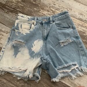 Organic blue Jean shorts
